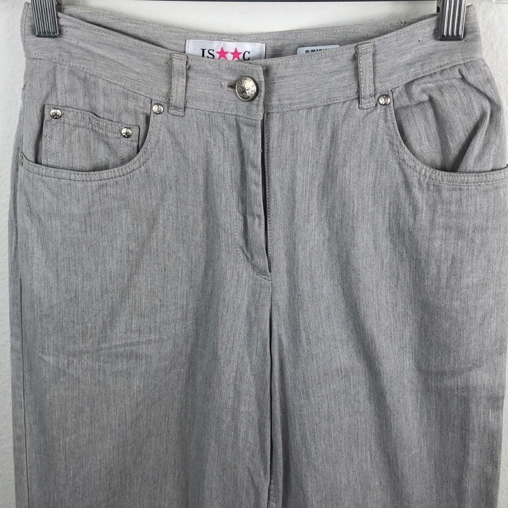 Isaac Mizrahi Light Gray Denim Jeans Size 2 - Picture 3 of 9